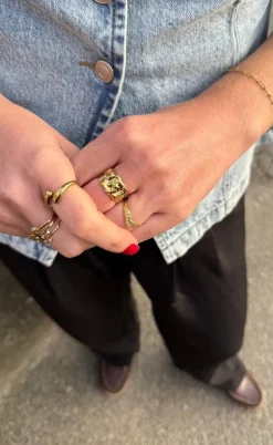 Smykkeli Copenhagen Ring - Tiff - Gold Colour