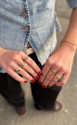 Smykkeli Copenhagen Ring - Tiff - Gold Colour