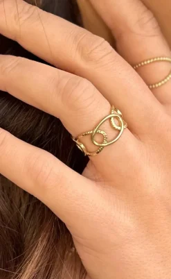 Smykkeli Copenhagen Ring - Svaneke - Gold Colour