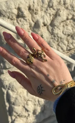 Smykkeli Copenhagen Ring - Emily Big - Gold Colour