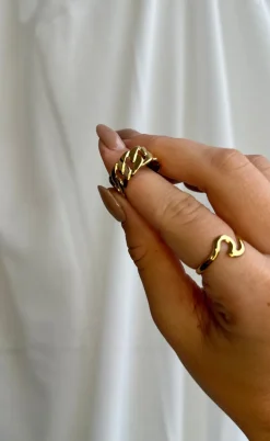 Smykkeli Copenhagen Ring - New York - Gold Colour