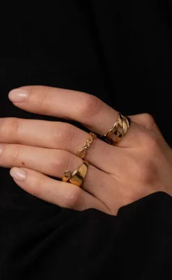 Smykkeli Copenhagen Ring - New York - Gold Colour