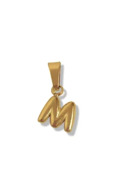 Smykkeli Copenhagen Vedhæng - Chunky Letter - Gold Colour