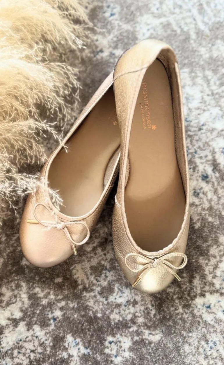 Tim & Simonsen Ballerinaer - Ditte - Gold