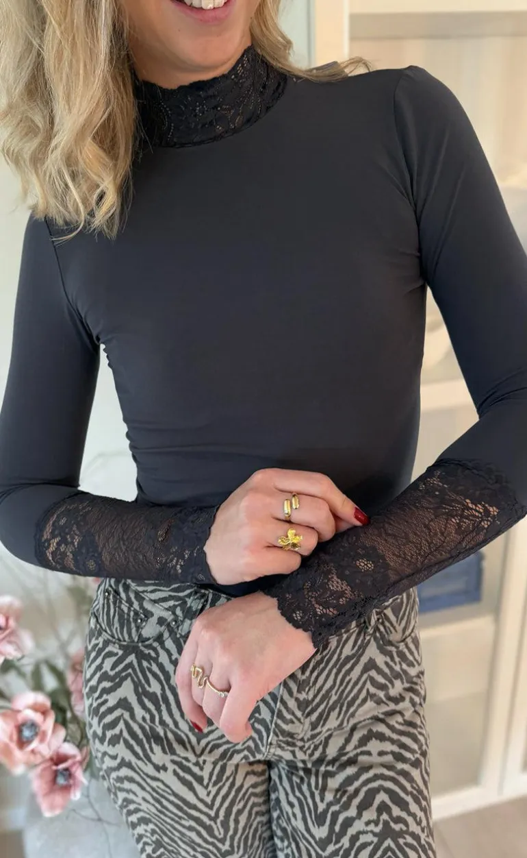 Tim & Simonsen Bluse - Abby - Antracit