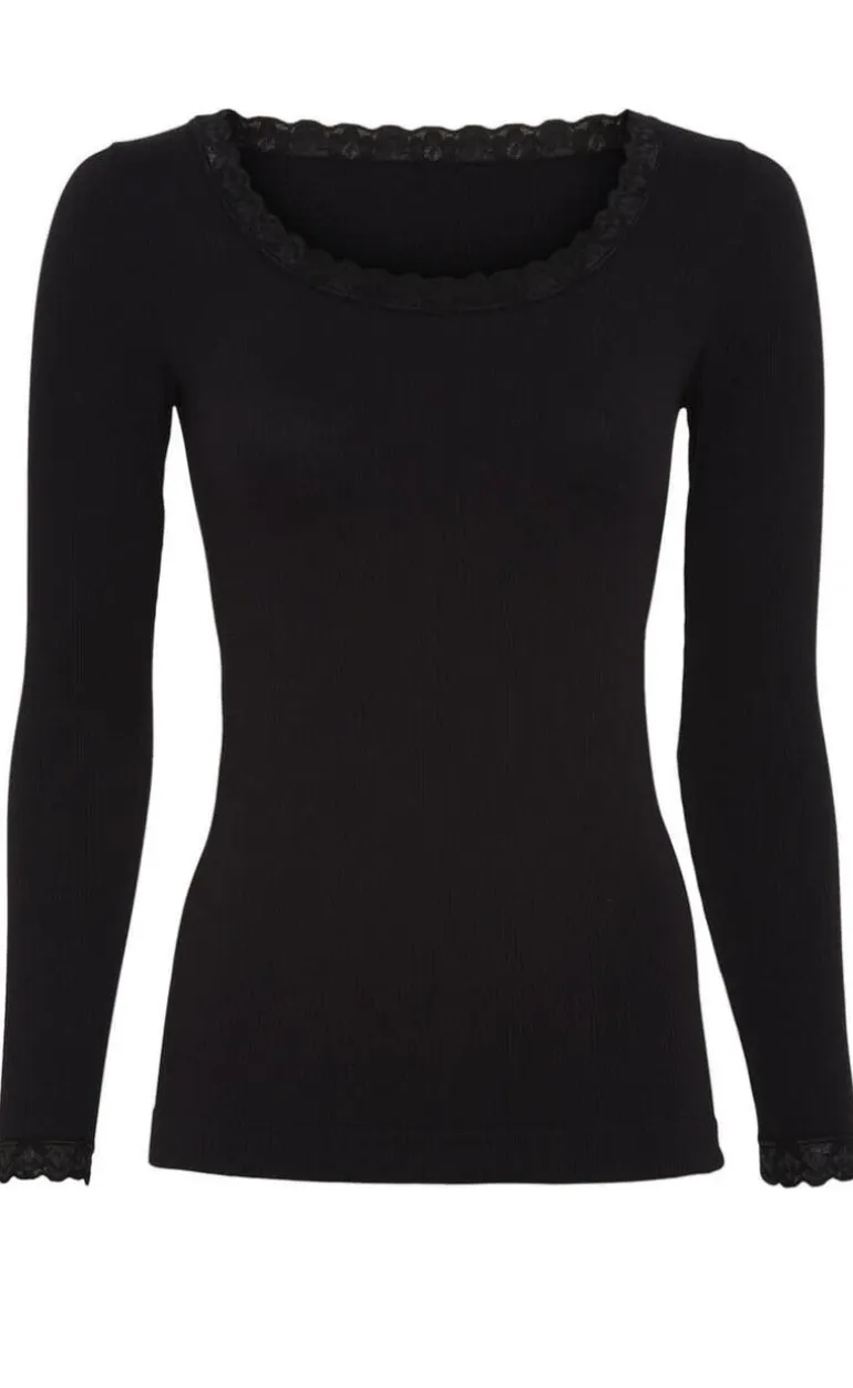 Tim & Simonsen Bluse - Frida Rib - Nero