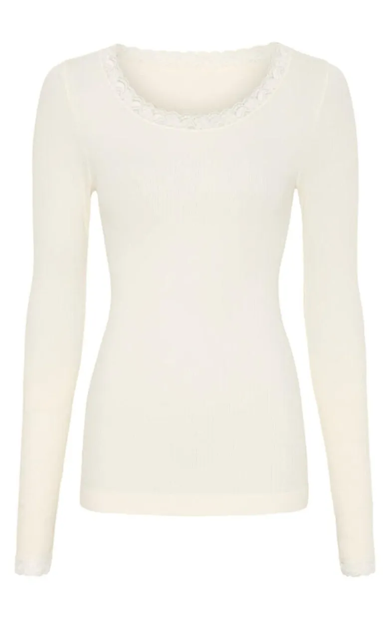 Tim & Simonsen Bluse - Frida Rib - Panna