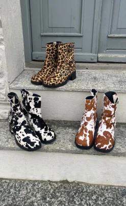 Tim & Simonsen Støvle - Lora Biker boot - Cow Hair on