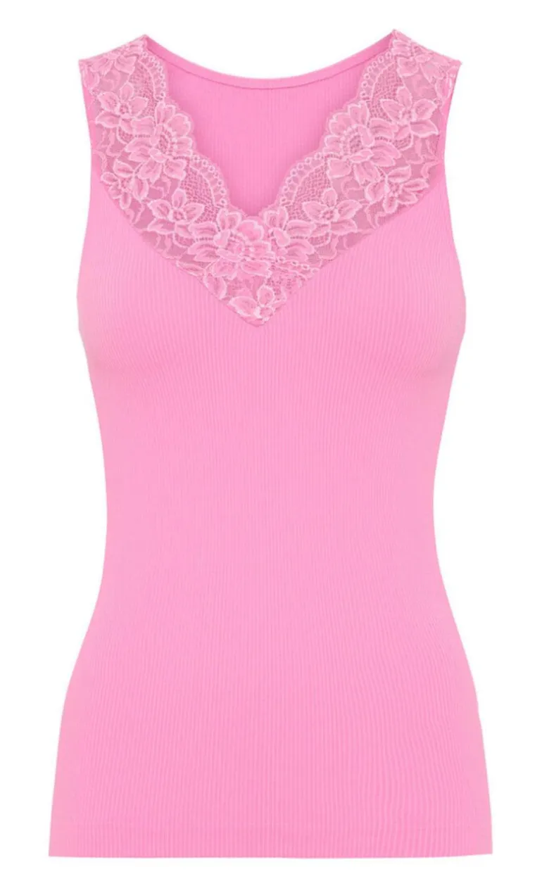 Tim & Simonsen Top - Belen V-Lace - Macaron (vendbar)