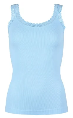 Tim & Simonsen Top - Frida Rib - Azzurro