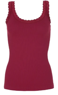 Tim & Simonsen Top - Frida Rib - Bordo