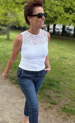 Tim & Simonsen Top - Nancy Rib - Bianco