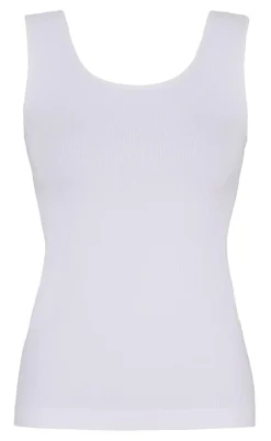 Tim & Simonsen Top - Tulle Rib - Bianco