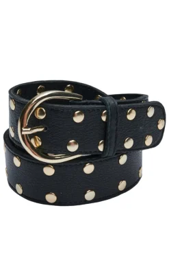 Tim og Simonsen Bælte - Anni Stud - Black/Gold