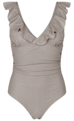 Unica Copenhagen Badedragt - Madina - Brown Stripes
