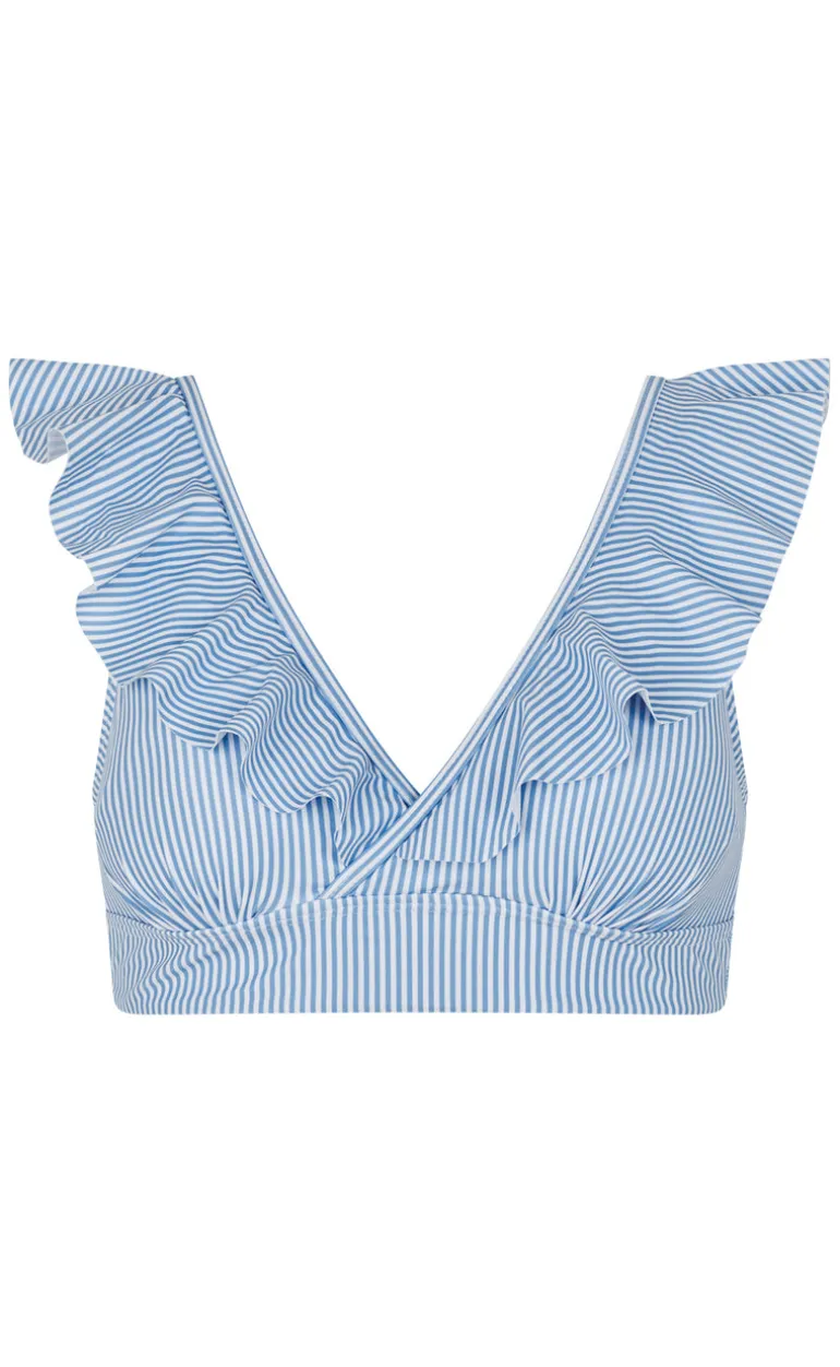 Unica Copenhagen Bikini Overdel / Top - Marianna - Blue Stripes