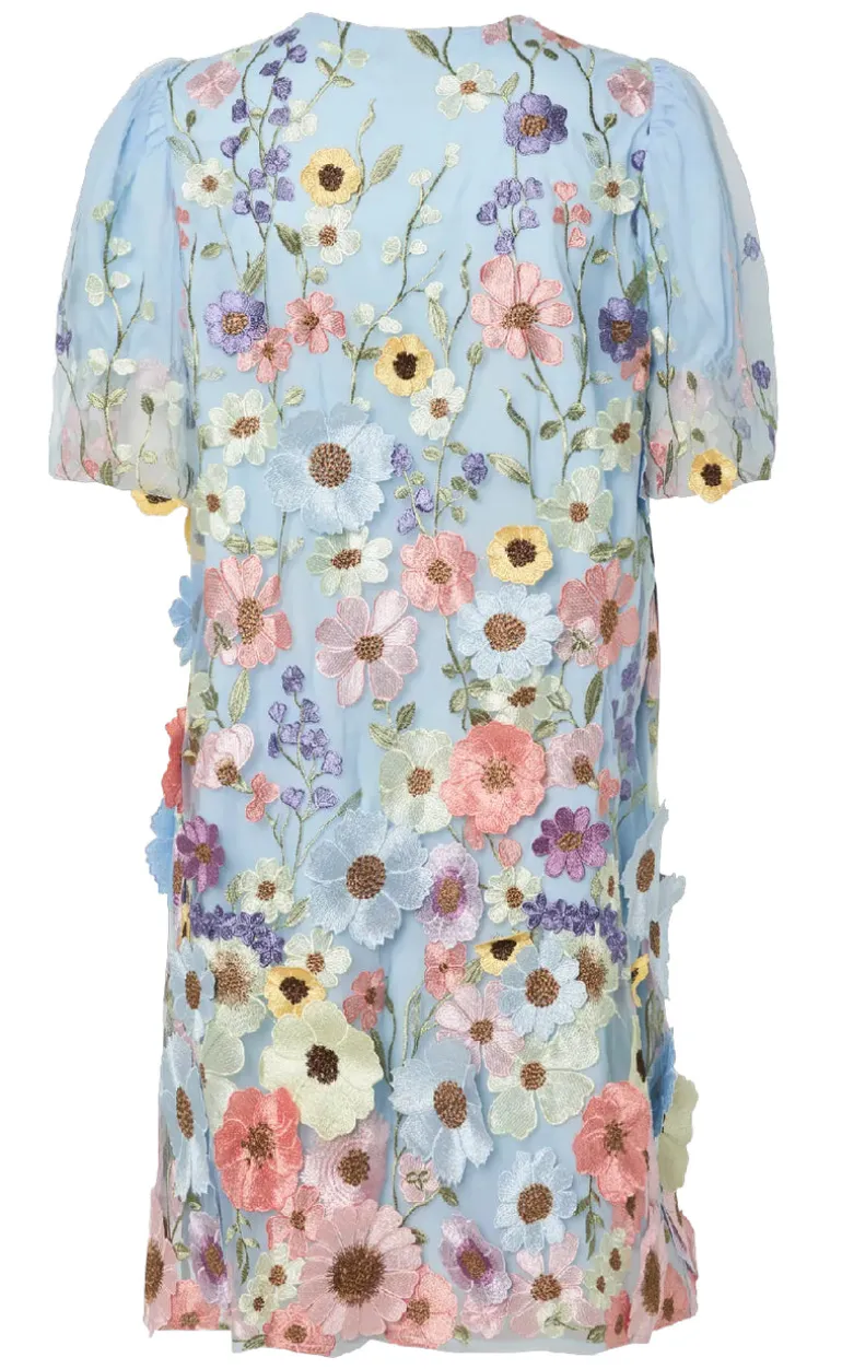 YAS Kjole - Flowering - Halogen Blue
