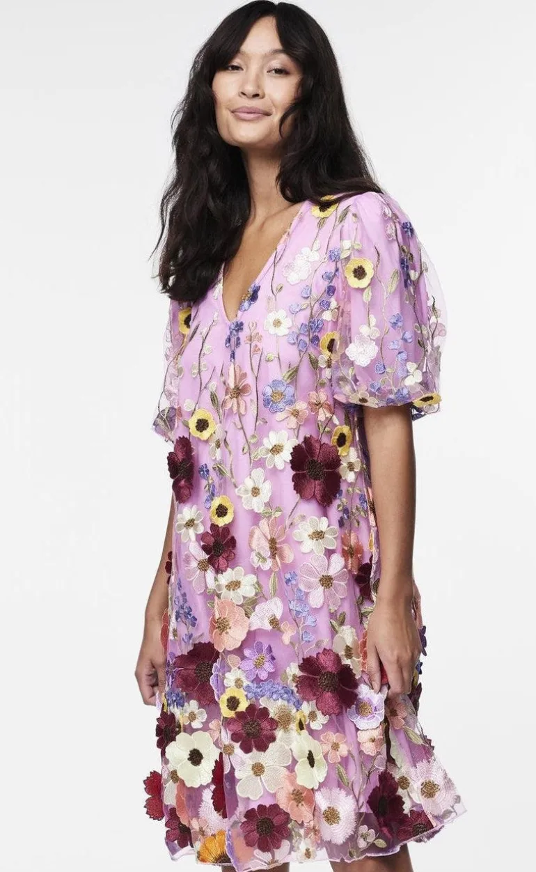 YAS Kjole - Flowering - Pink Lavender