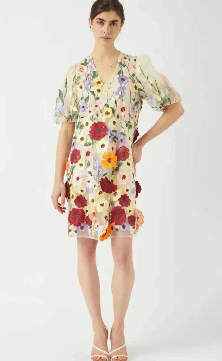 YAS Kjole - Flowering - Whisper White