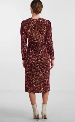 YAS Kjole - Pinko Midi - Black